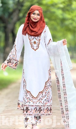 Embroidery Three Piece
